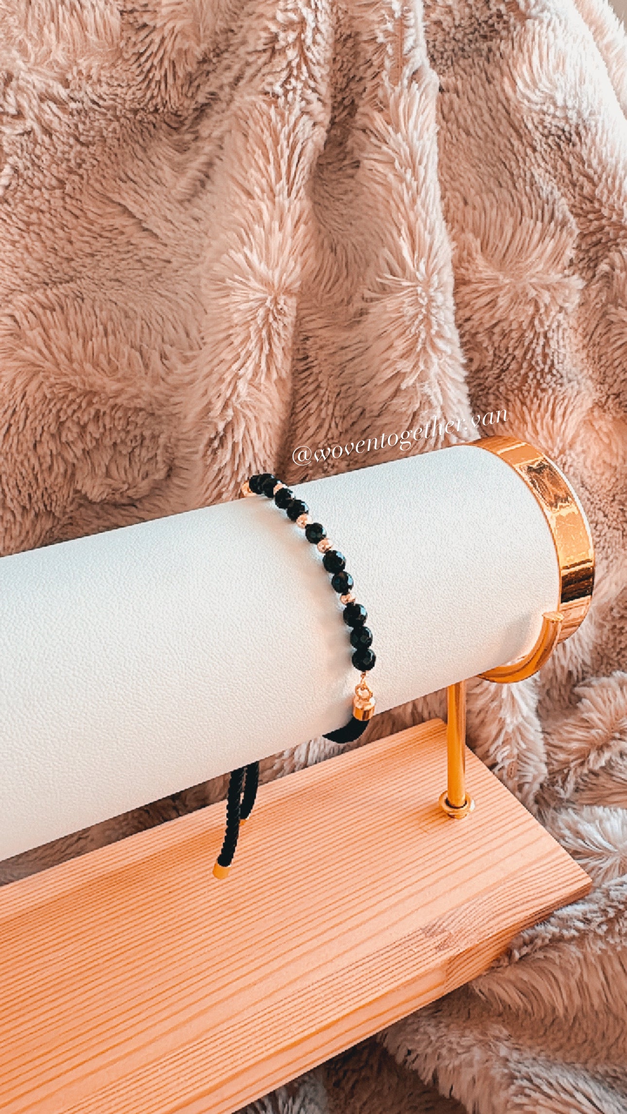 Black Beads x Adjustable