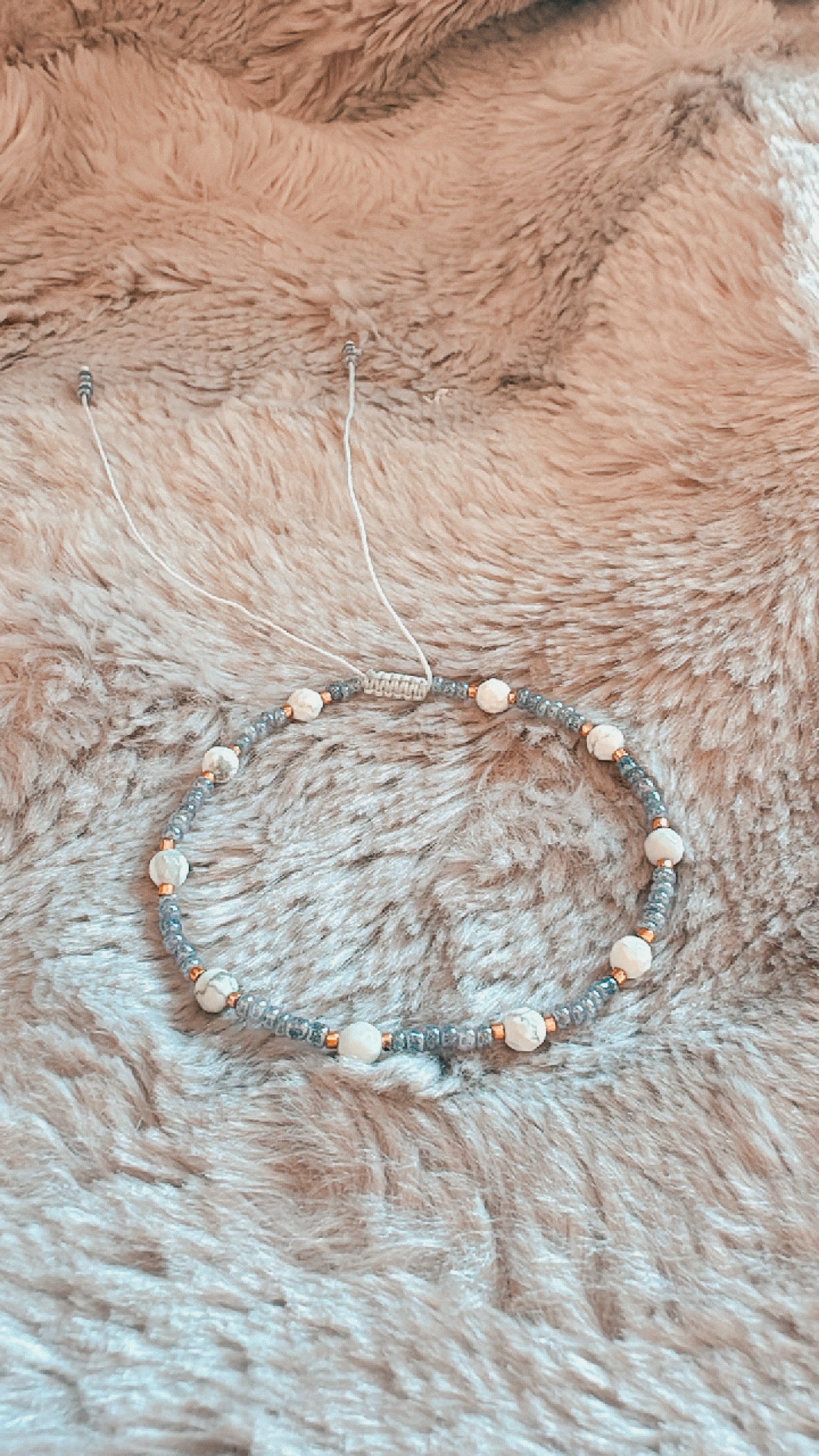 Thread Adjustable Rakhri - Light Blue