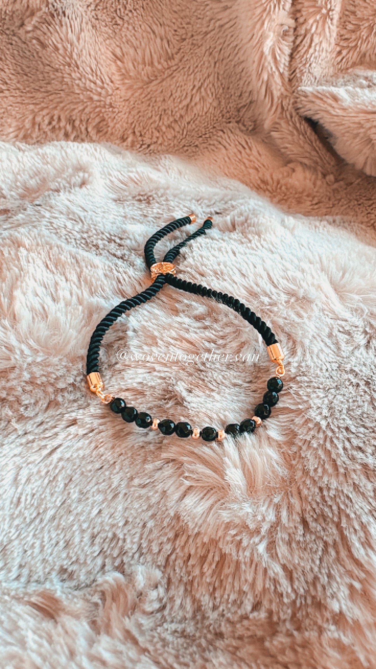 Black Beads x Adjustable
