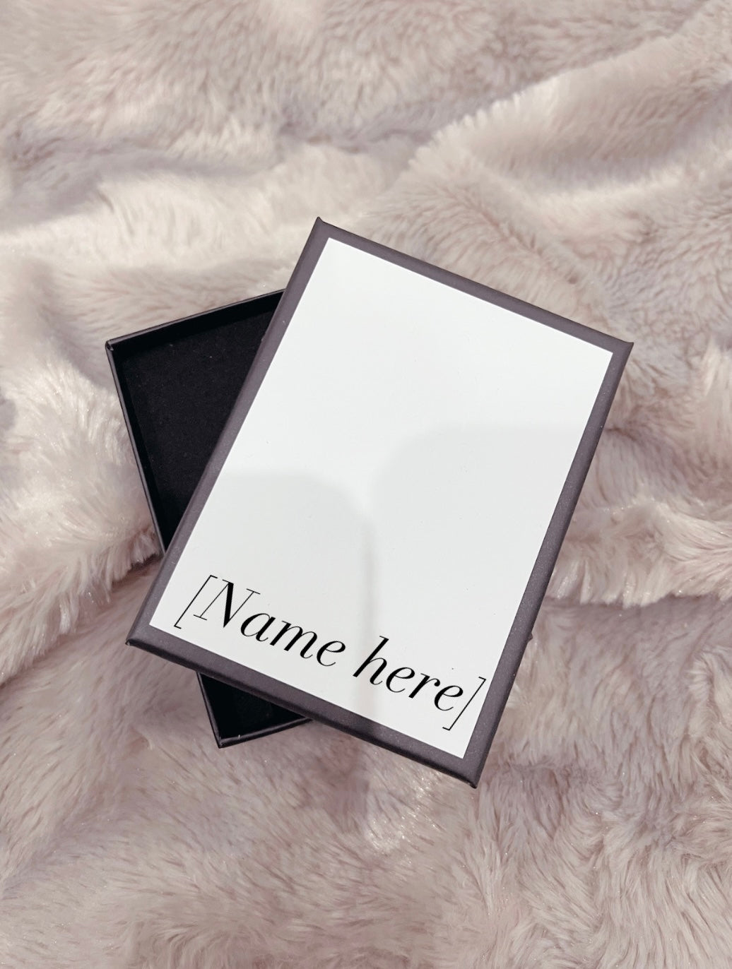 White Kraft Box with Black Outline