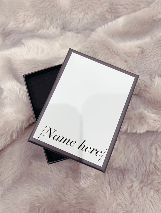 White Kraft Box with Black Outline