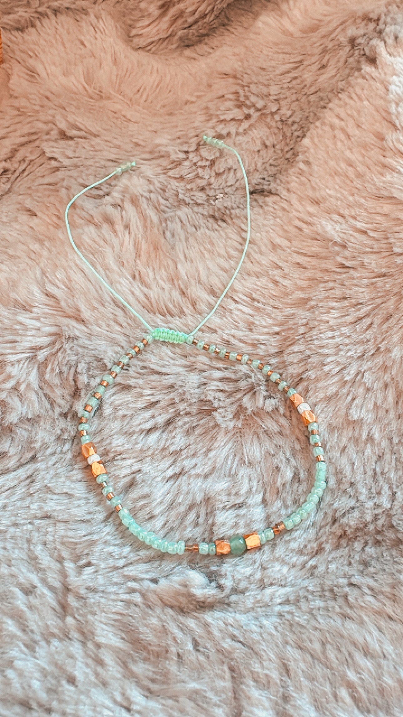 Thread Adjustable Rakhri - Mint Green