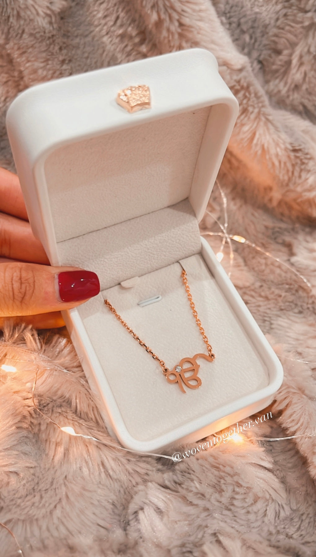 Box + 18k Gold Plated Necklace