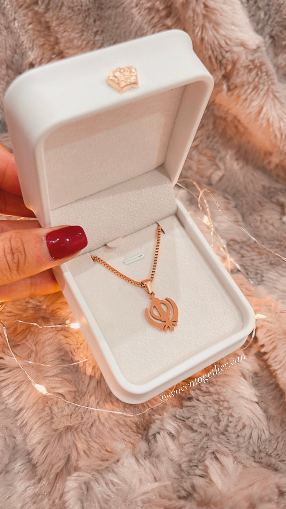 Box + 18k Gold Plated Necklace