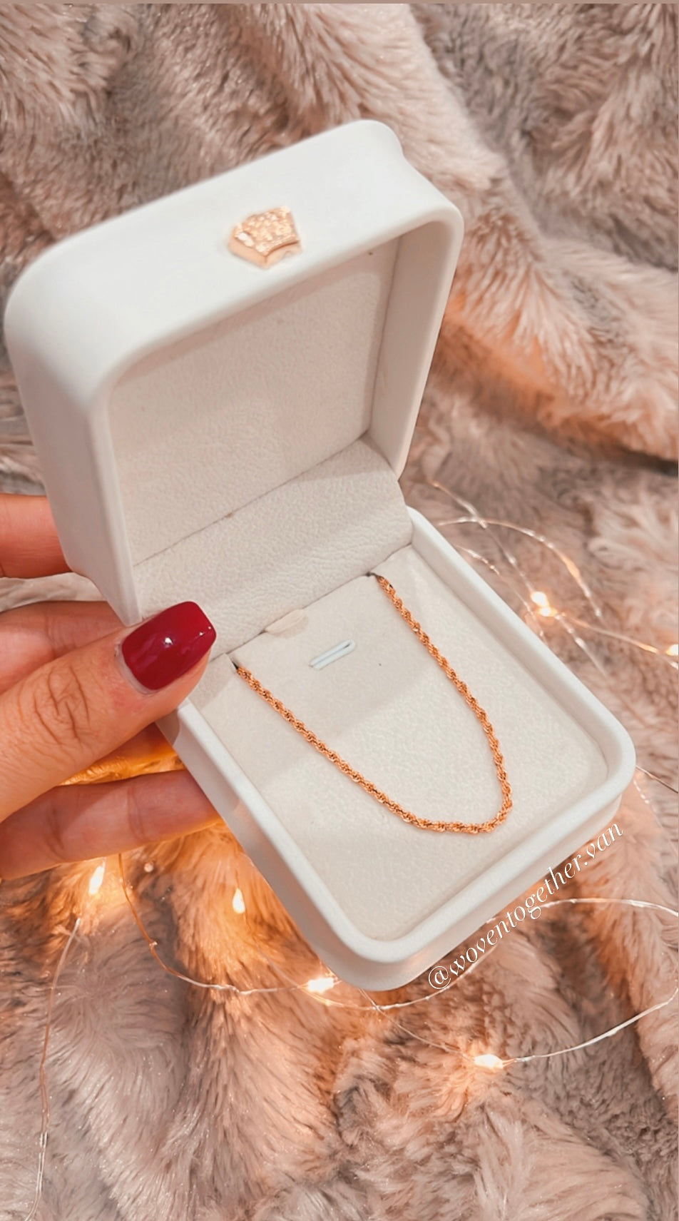 Box + 18k Gold Plated Necklace