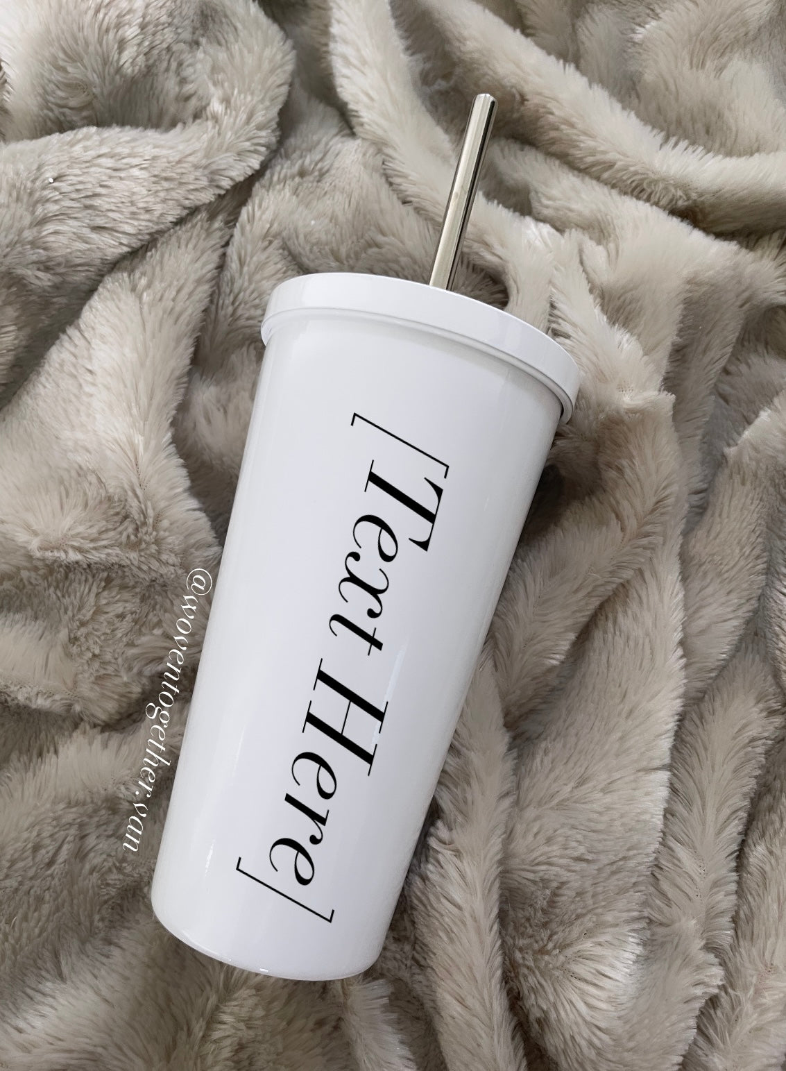 White Name Tumbler