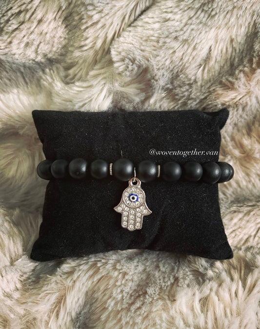 Dangling Silver Hamsa Hand