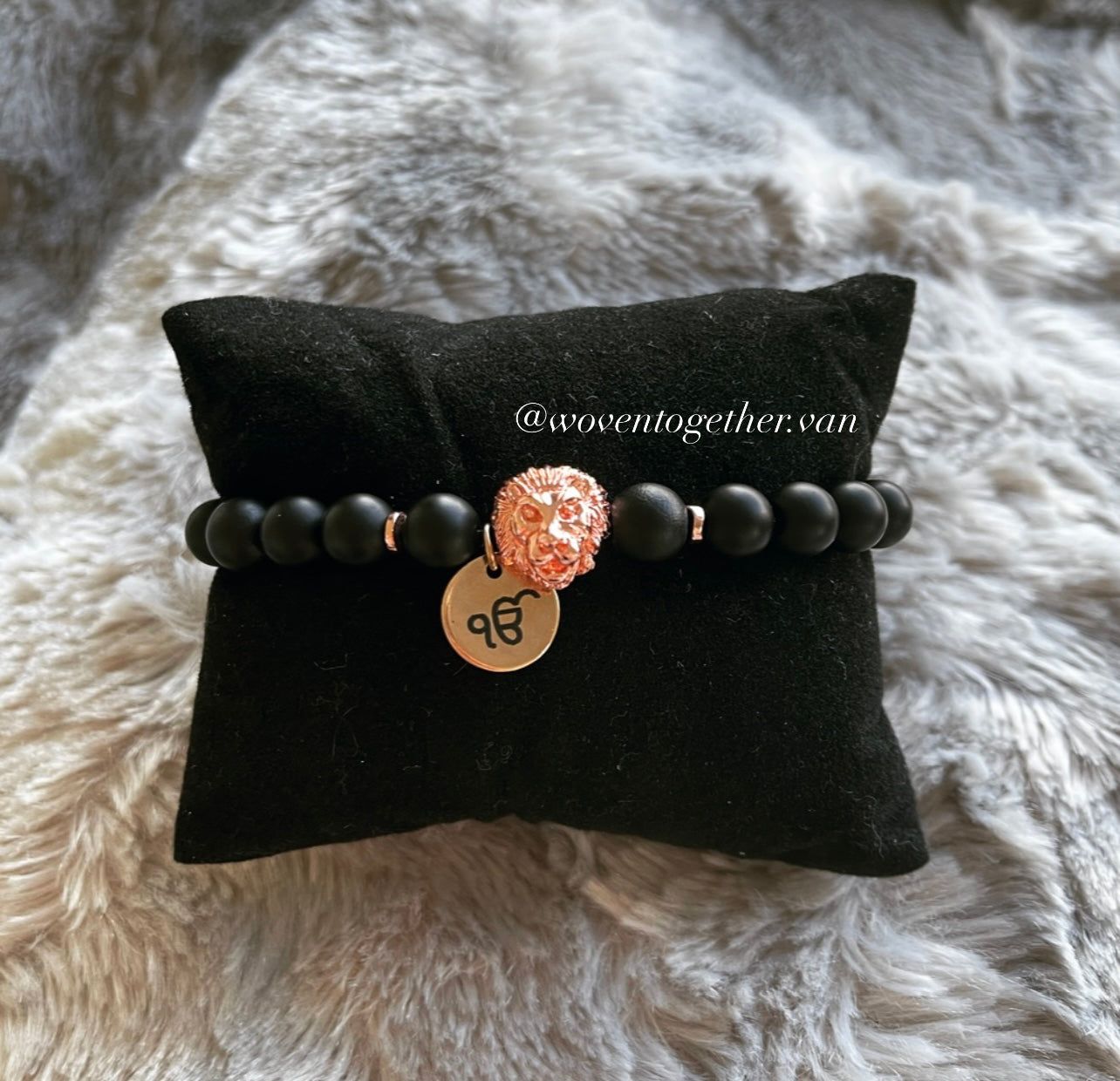 Rose Gold Engraved Religious Symbol x Rose Gold Lion