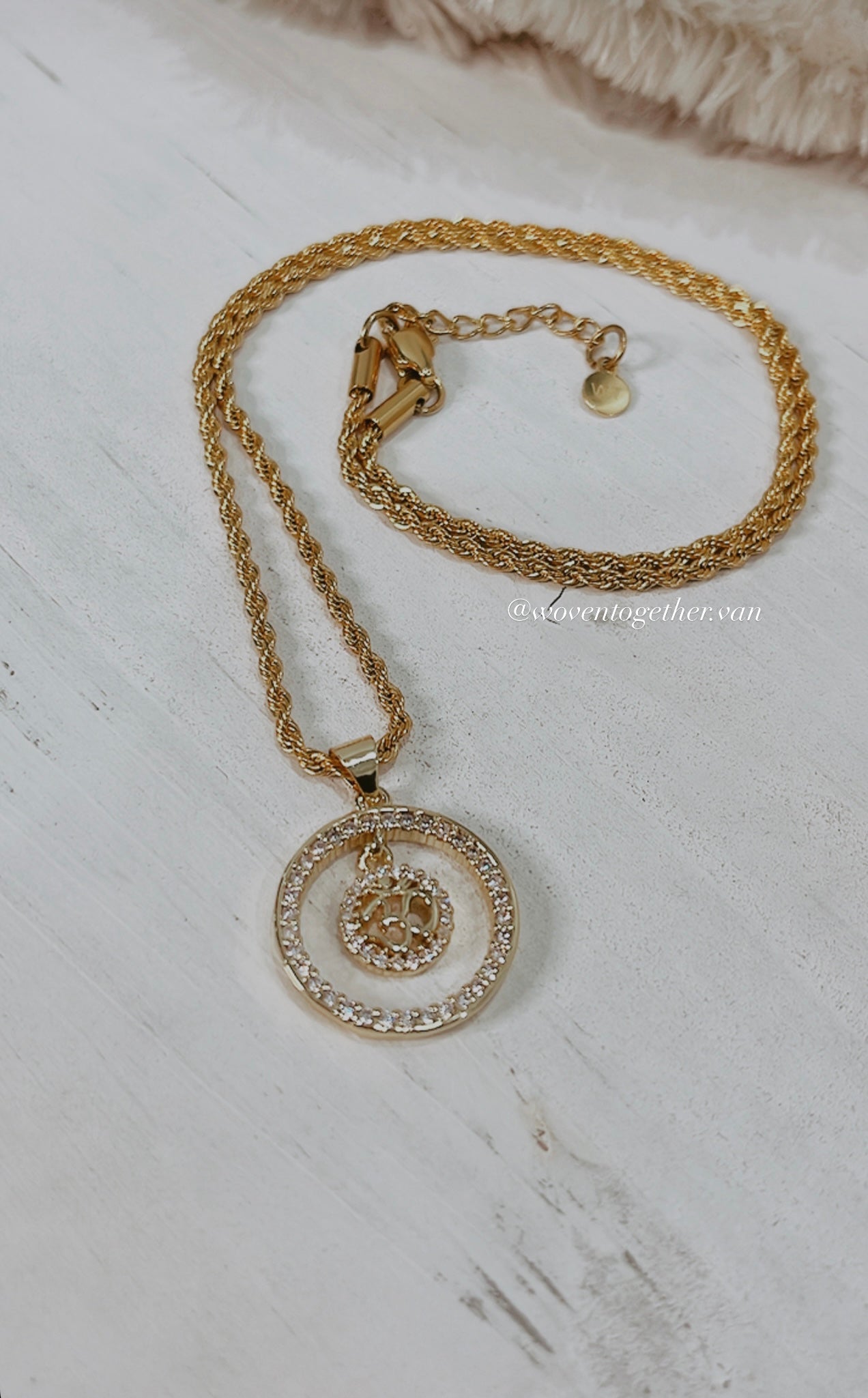 Ohm x 18k Gold Plated Necklace