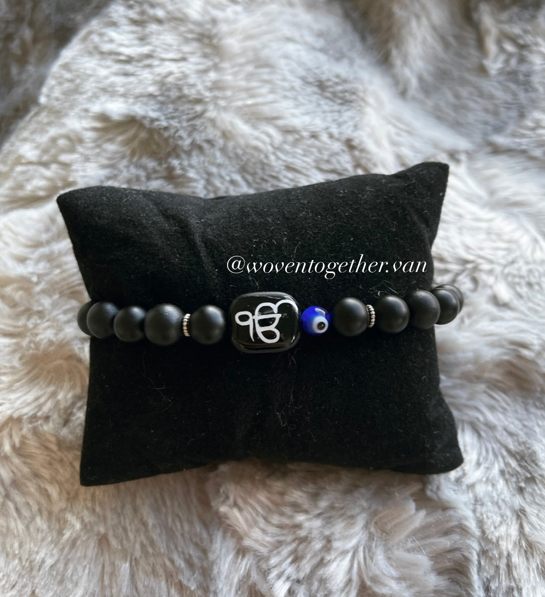 Black Religious Charm x White x Blue Evil Eye