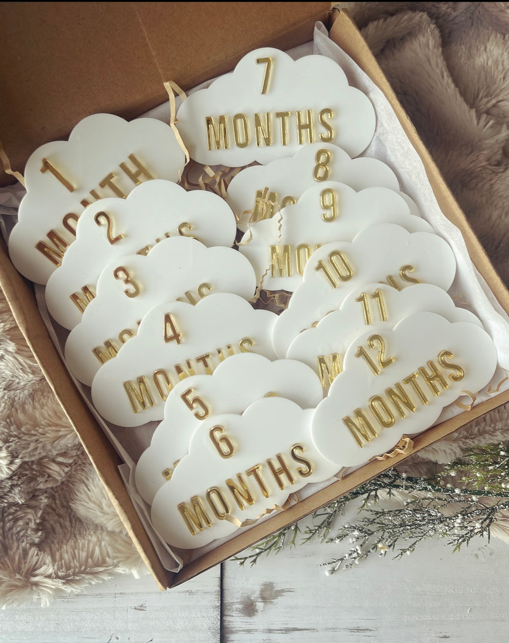 12 Month Baby Milestone Clouds